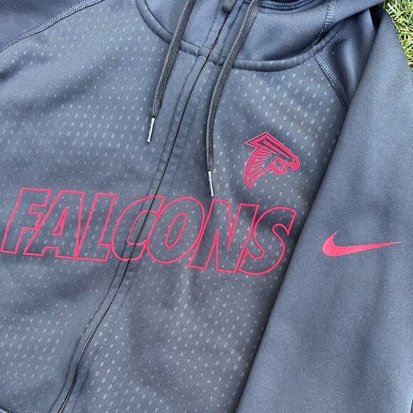 Nike Thermal Fit NFL Atlanta Falcons Full Zip Activewear Hoodie Sweatshirt XXL - Picture 5 of 11